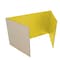 Flipside 18in X 48in  Yellow Corrugated Study Carrel 5/32in, 12PK 61870-12 - alternate 3